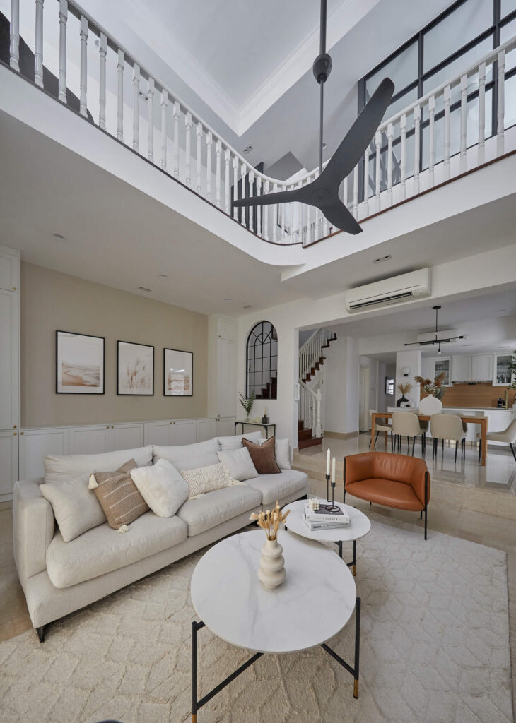 Modern contemporary landed home kitchen island with arched framework